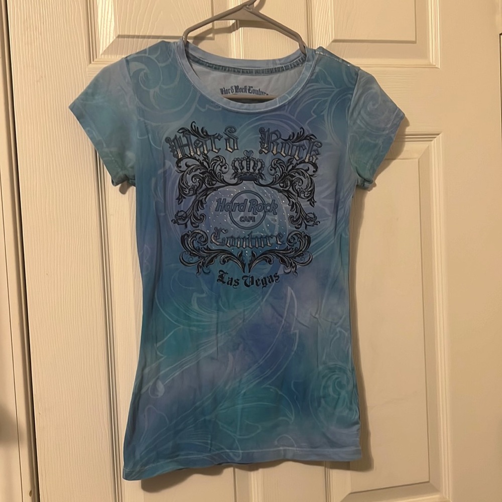 Hard Rock Couture Blue Short Sleeve